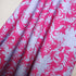 EXCLUSIVE 90% Linen 10% Silk – 'Floral Hero' | Hot Pink & Ice Blue